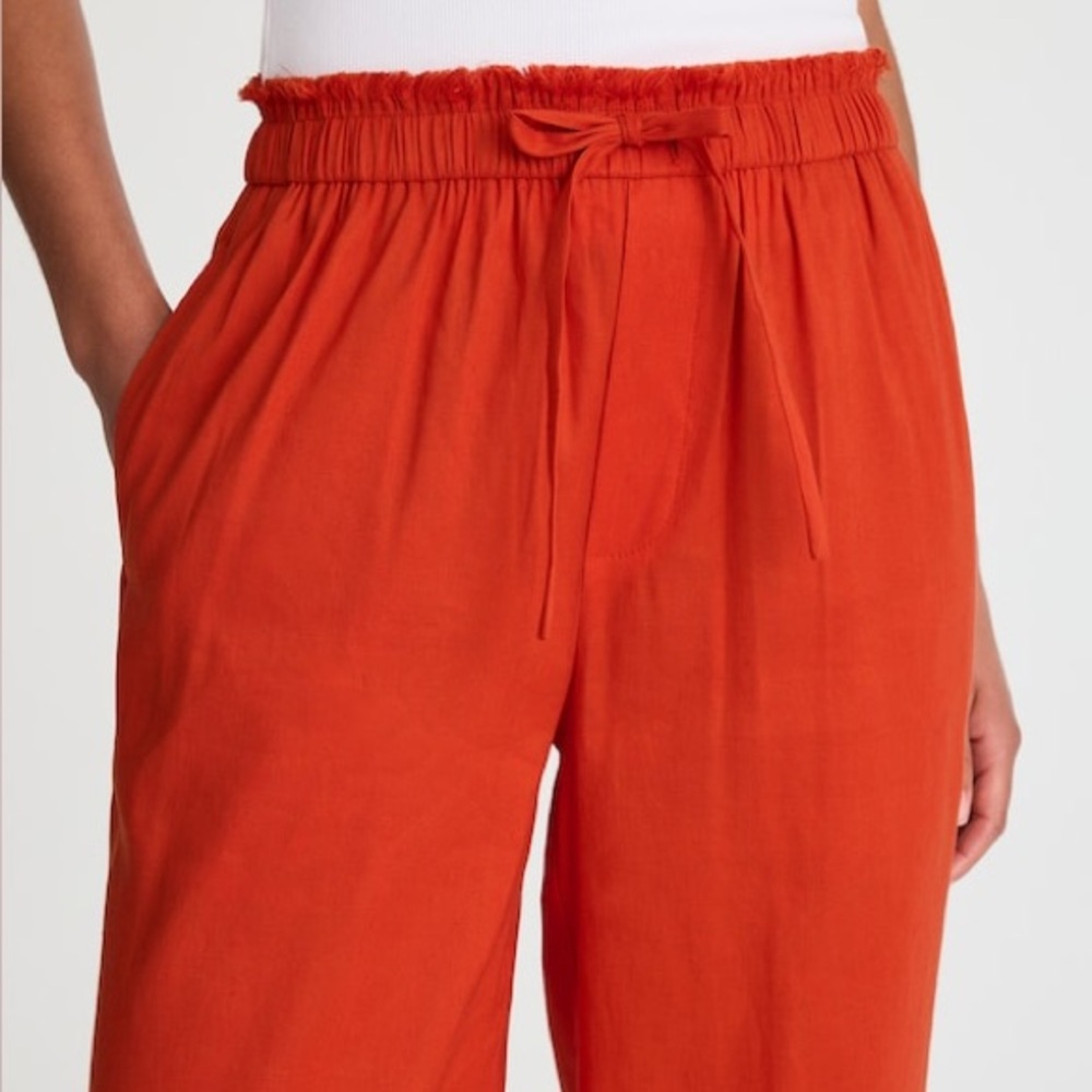 NWT / Madewell Raw-Edge Drawstring Pant - Picture 5 of 11